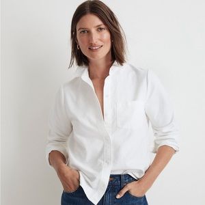 Madewell Oxford Button-Up Shrunken Shirt XS